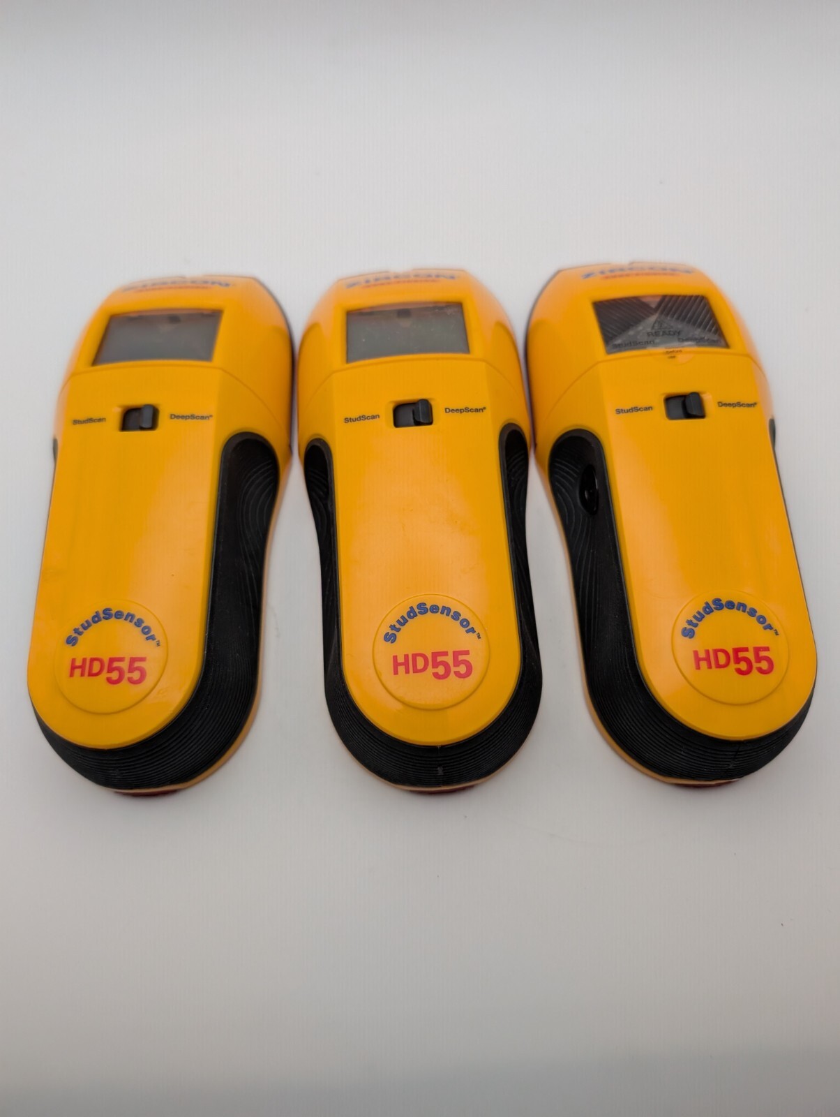 3x ZIRCON HD55 STUDSENSOR ELECTRONIC STUD & EDGE FINDING DEEPSCAN Batt Inculded