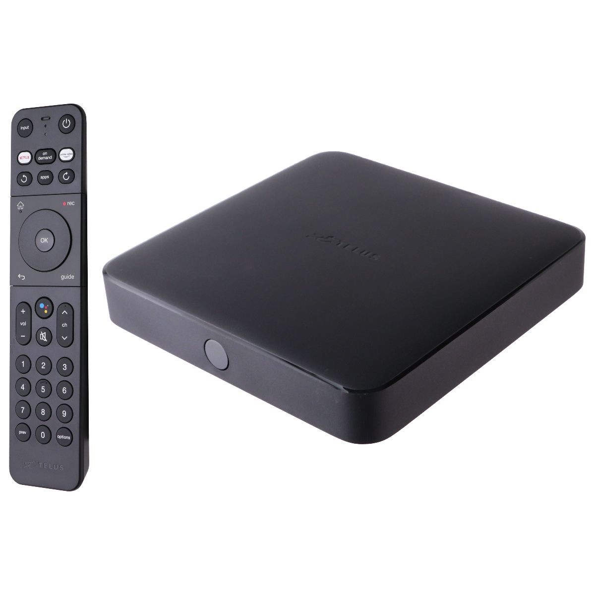 TELUS TV Digital Box (TELUSTV-21T) 4K Android TV Media Streamer & Voice Remote
