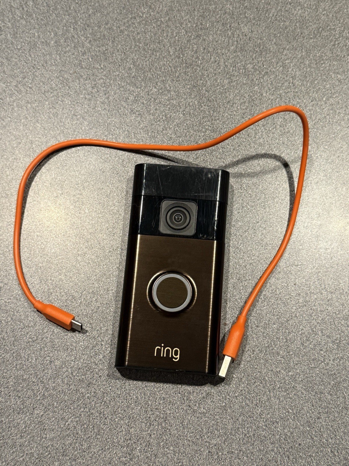 Ring Battery HD Video Doorbell Head To Toe 5F97F2 2.4GHz Used