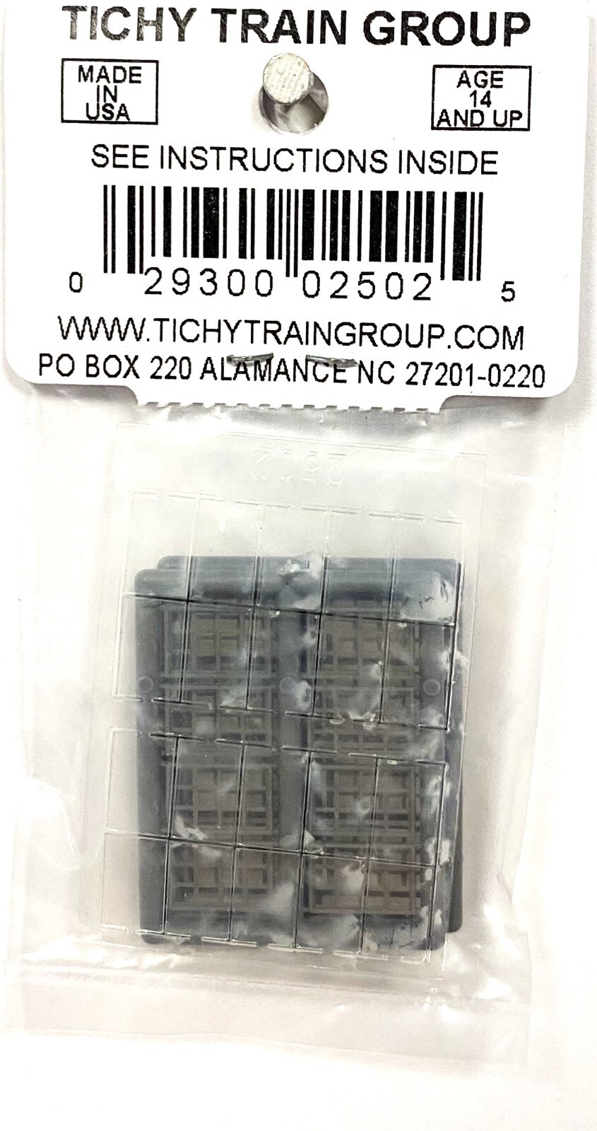 N Scale Tichy Train Group 2502 Double Hung 6/6 Masonry 44" x 66" Window (12) pcs