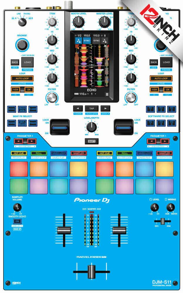 Pioneer DJM-S11 Skin Light Blue