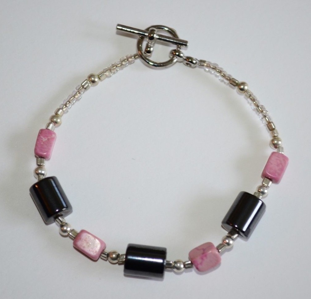 Magnetic Bracelet Pink Silver Magnetic Therapy Healing Jewelry Women's Fashion