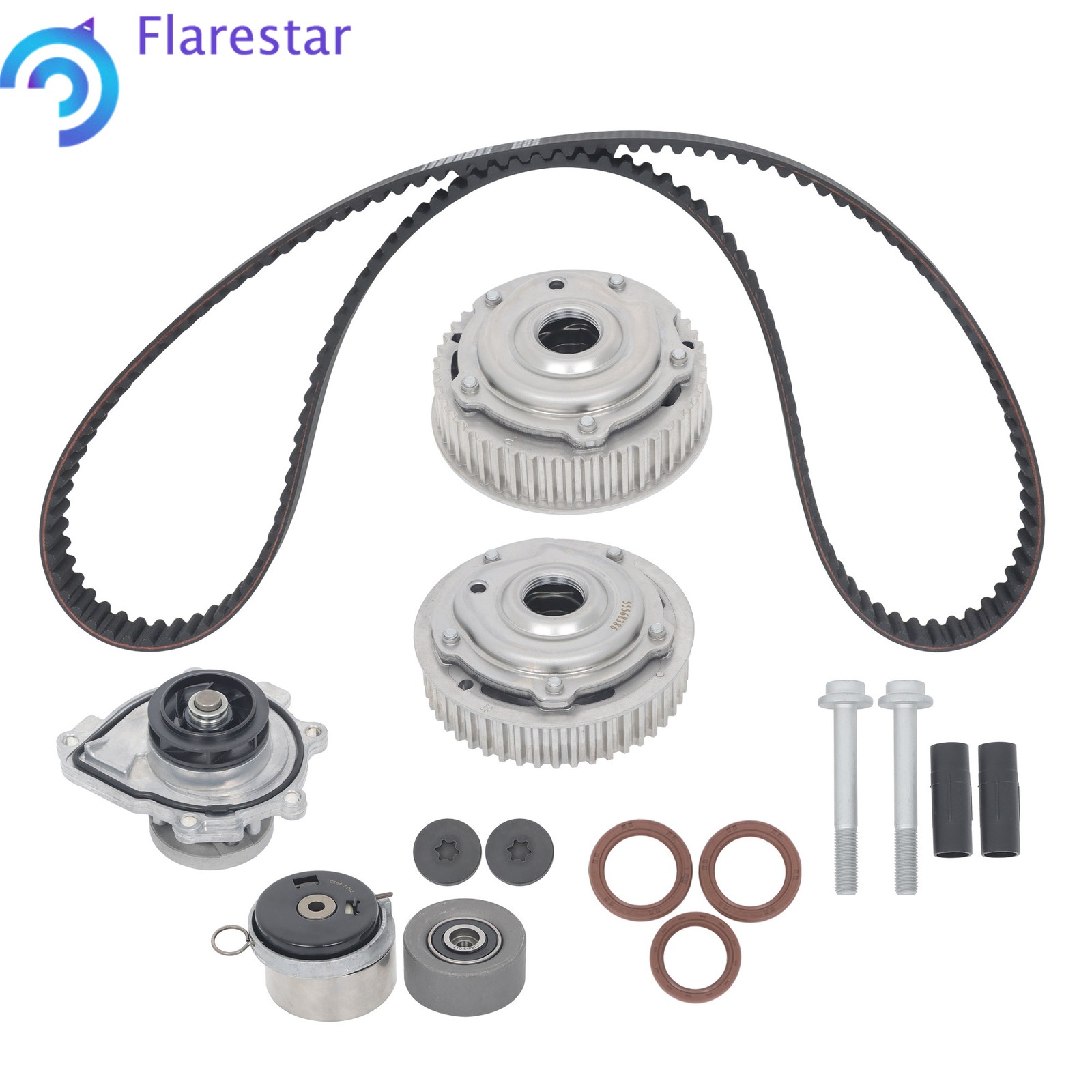 For Chevy Aveo Sonic Cruze 1.6 1.8 Timing Belt Kit+VVT Water Pump+Camshaft Gears