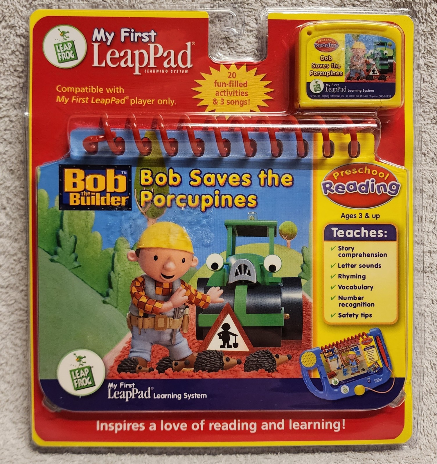 LeapFrog My First LeapPad Bob the Builder Bob Saves Porcupines Book Cartridge