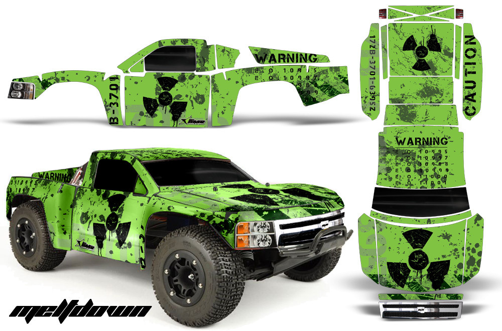 AMR RC GRAPHIC DECAL KIT UPGRADE PROLINE CHEVY SILVERADO 4 TRAXXAS SLASH - MELT