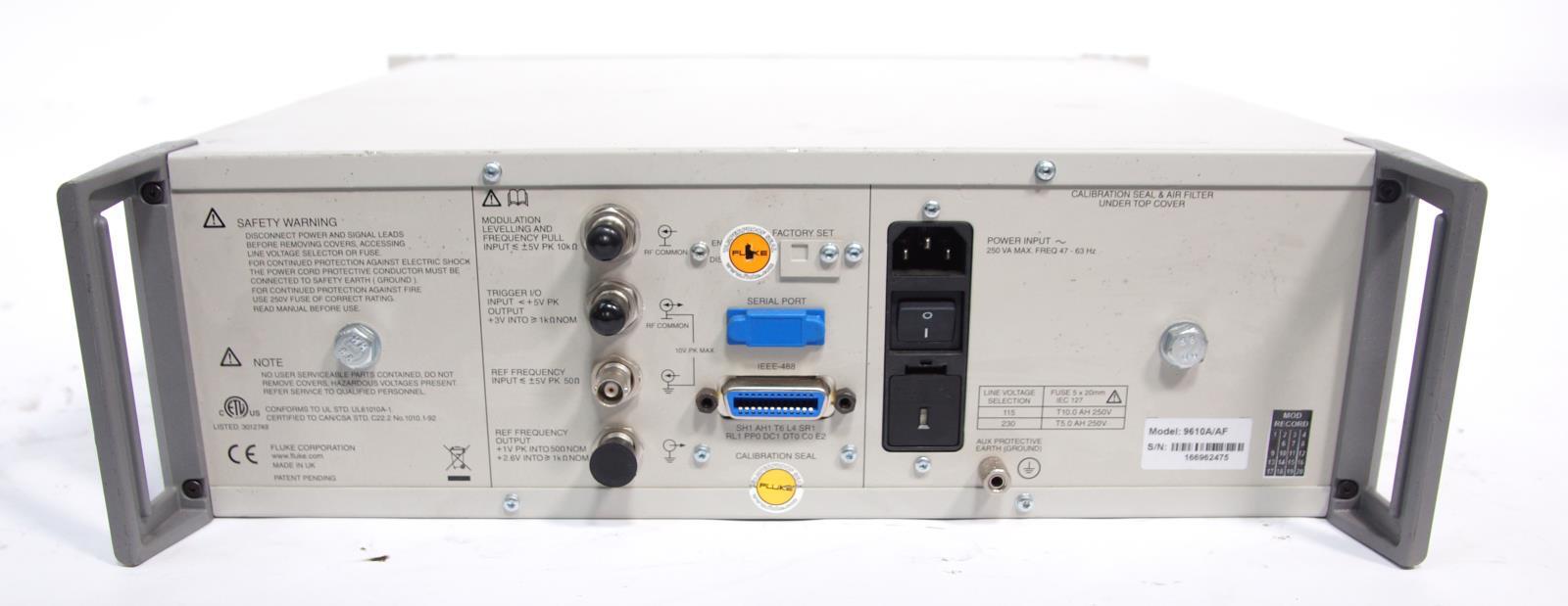 Fluke 9610A/AF RF Reference Source 10Hz to 4GHz