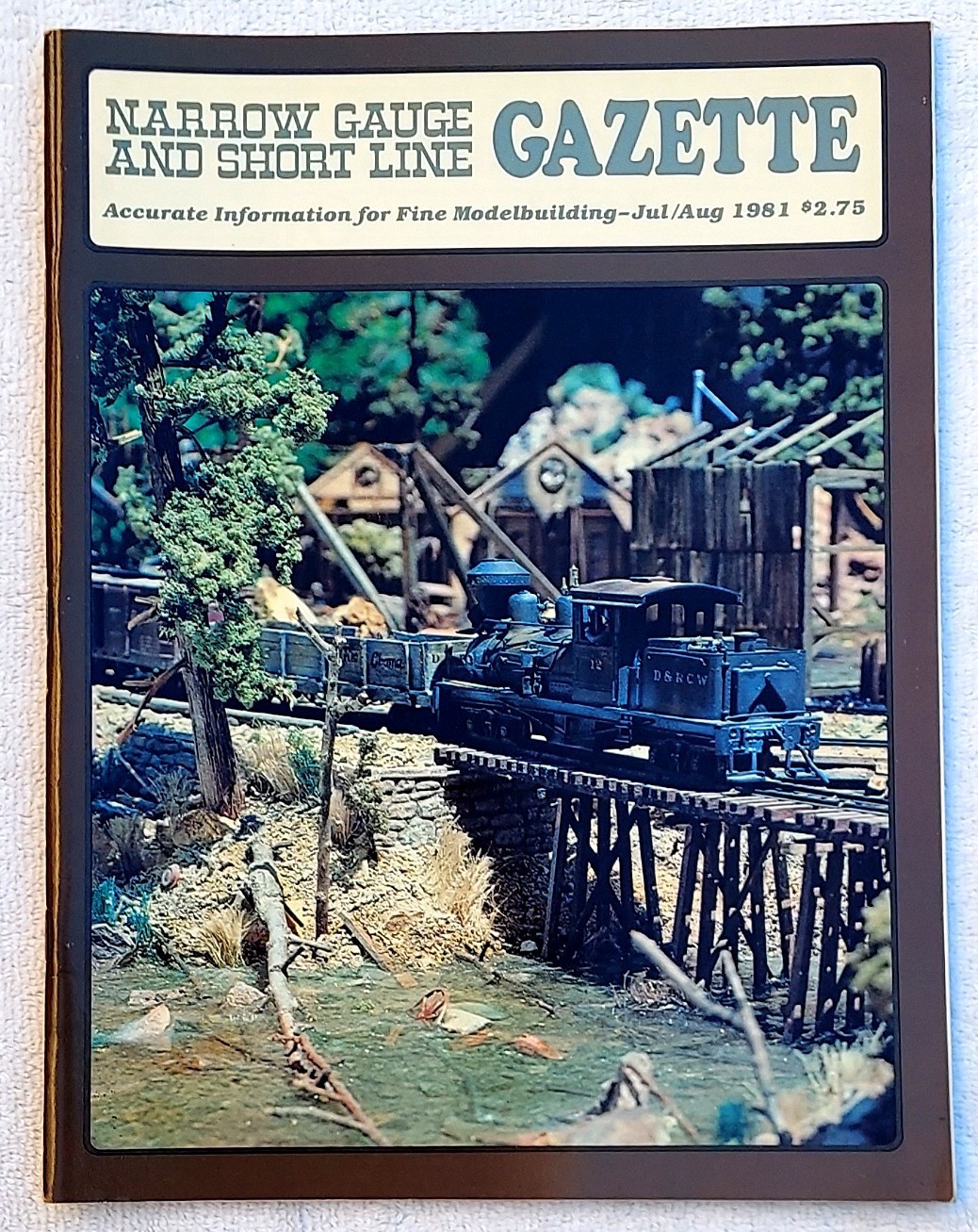 RARE! NARROW GAUGE AND SHORT LINE Gazette Magazine Trains July/Aug 1981 *MINT*