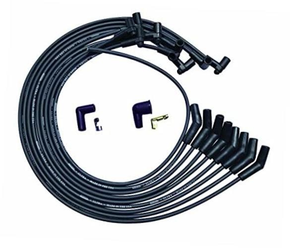 Moroso 51045 Ultra Series Black Spark Plug Wires, Big Block Chevy, Under