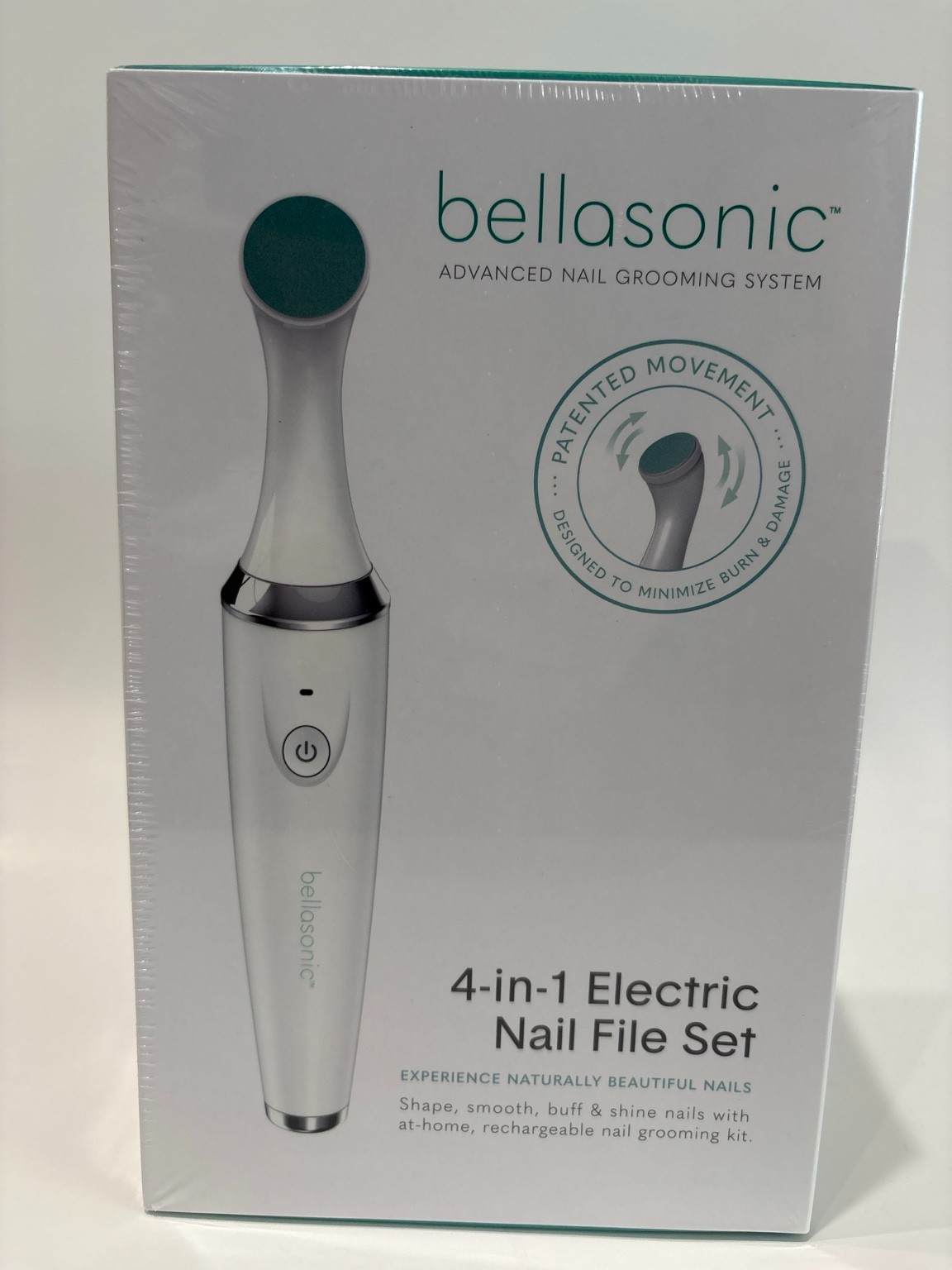 Bellasonic 4-in-1 Electric Nail File Set USB Rechargeable Manicure Pedicure NEW