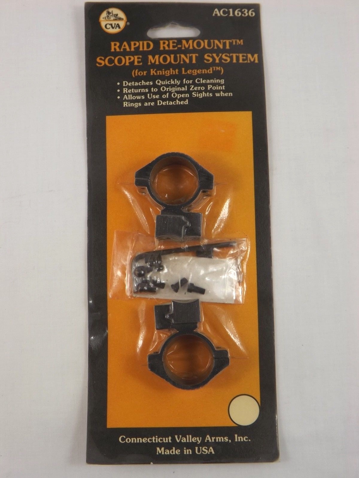 NEW CVA Rapid Re-Mount Scope Mount System for Knight Legend  #1636 NIP