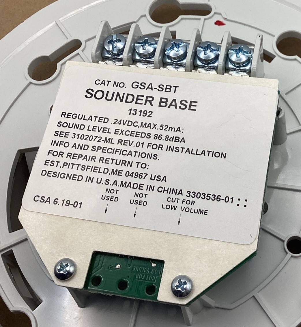 Vigilant GSA-SBT Sounder Base⚪️