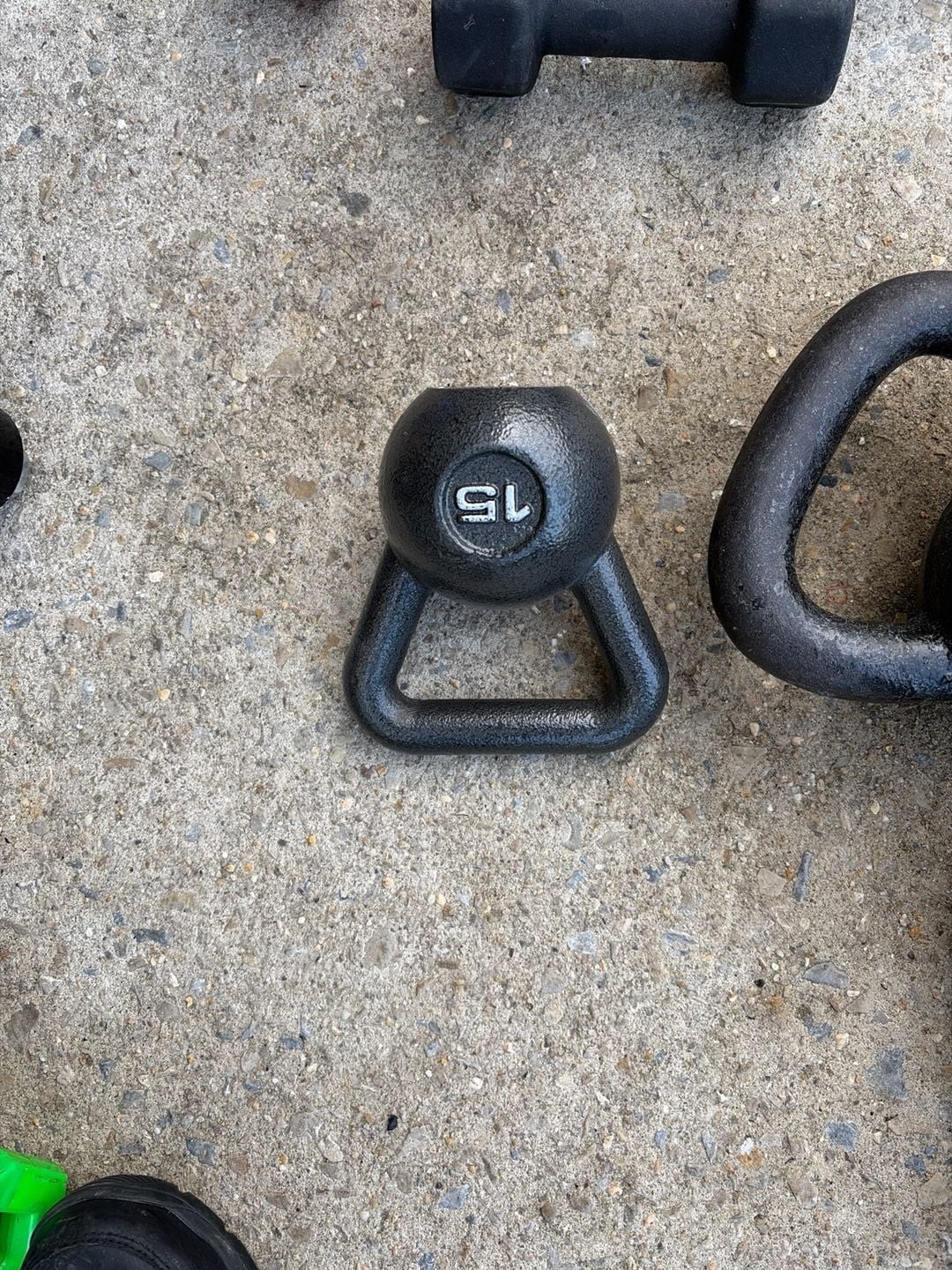 POWERT Cast Iron Weight Lifting Strength Training 15 LB