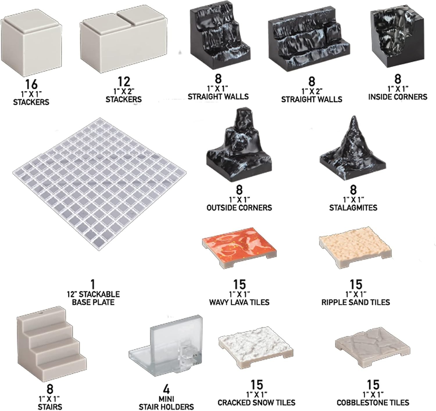 Monster Adventure Terrain 3D Interchangeable Builder System 141pc Painted