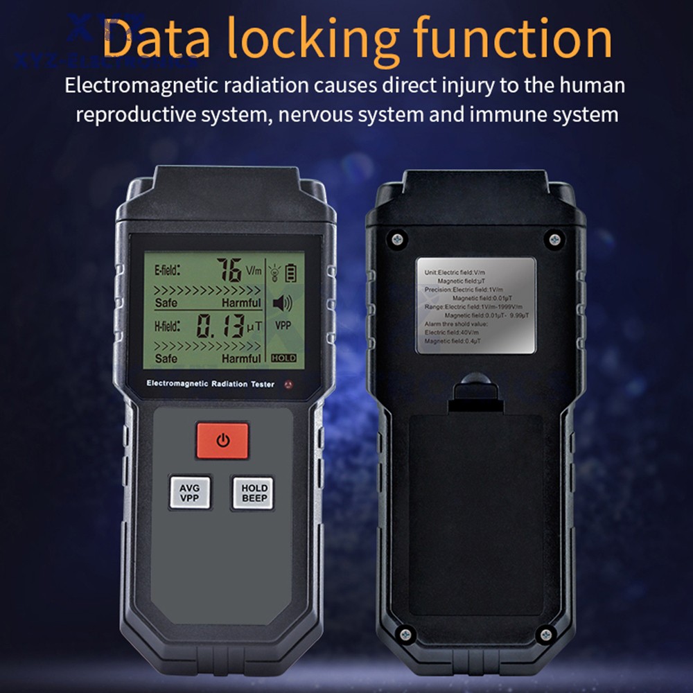 ET825 Electromagnetic Field Radiation Detector Tester EMF Meter Dosimeter Meter