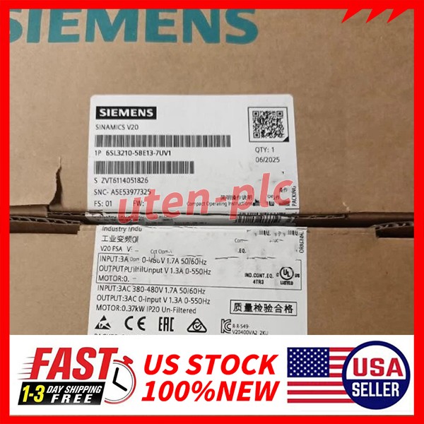 SIEMENS 6SL3210-5BE13-7UV1 / 6SL3 210-5BE13-7UV1 Free Shipping New Brand