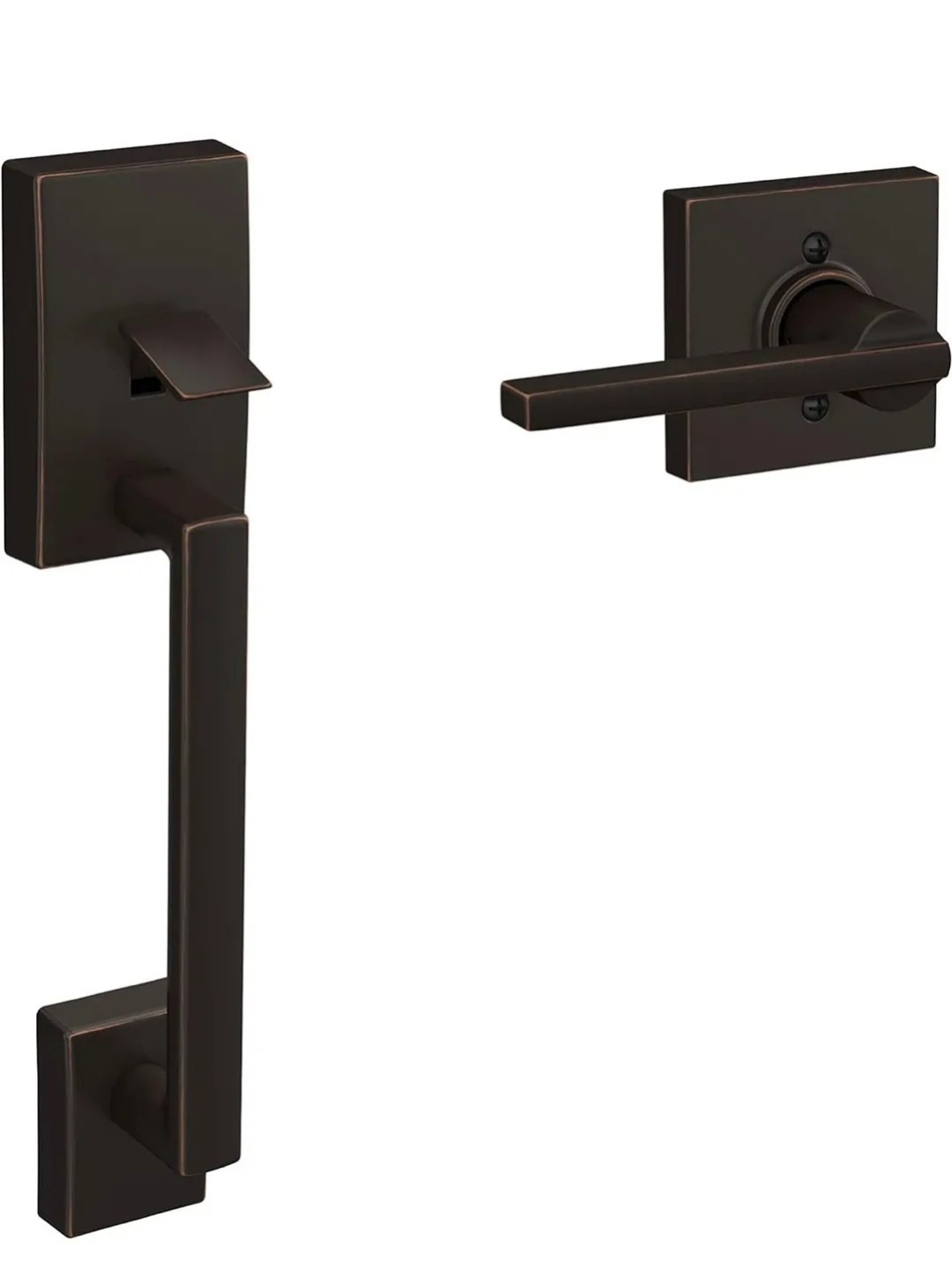 Kwikset 815SCEHFL-11P San Clemente Handleset, Venetian Bronze