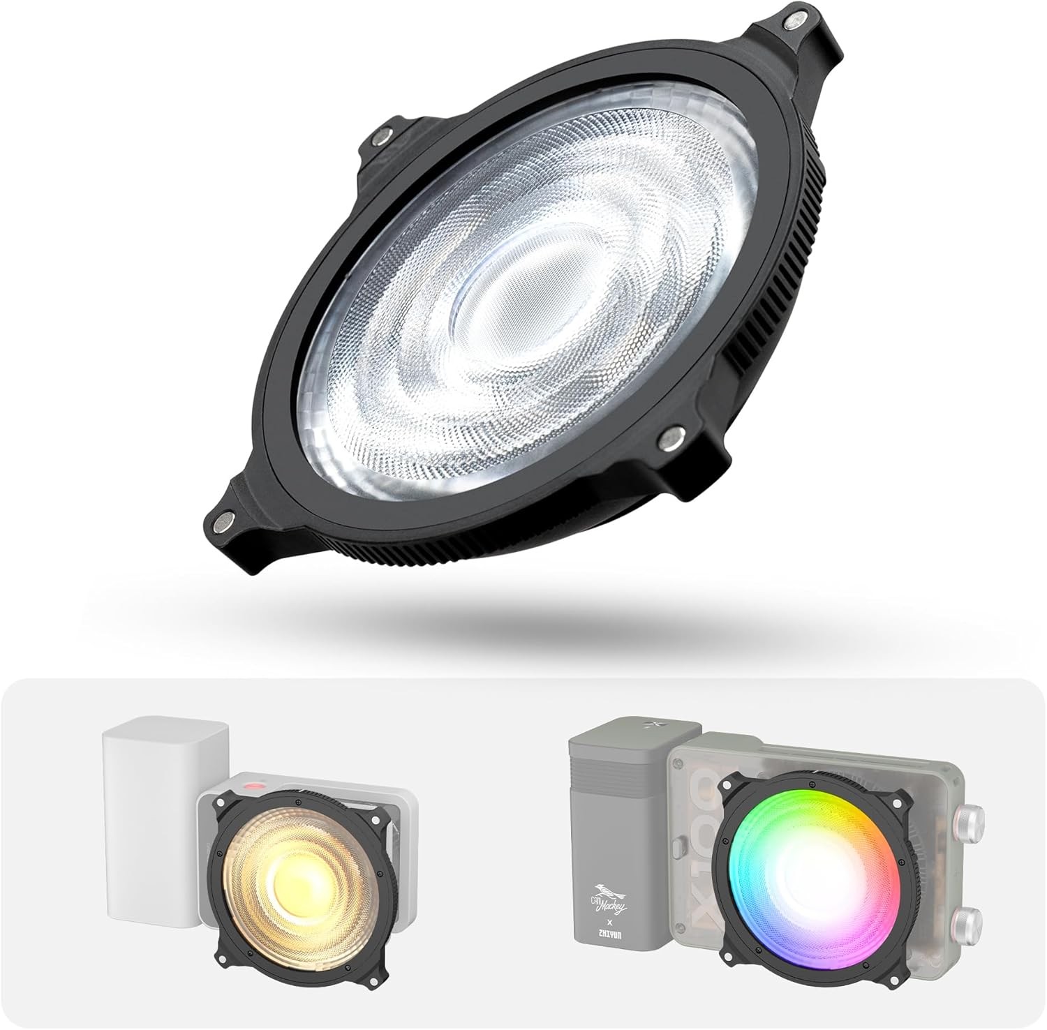 Mini Lens Reflector ZY Bowens Mount for Zhiyun X100 RGB X100 CX100 Video Light