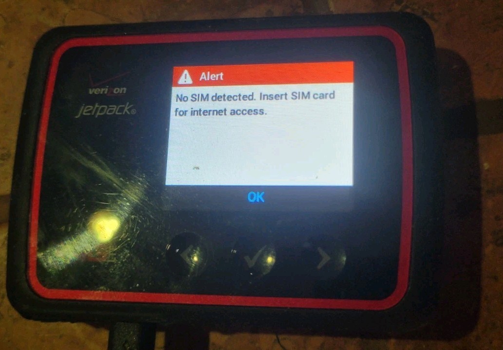 Verizon Jetpack 4G LTE Cellular Mobile Hotspot *NO SIM