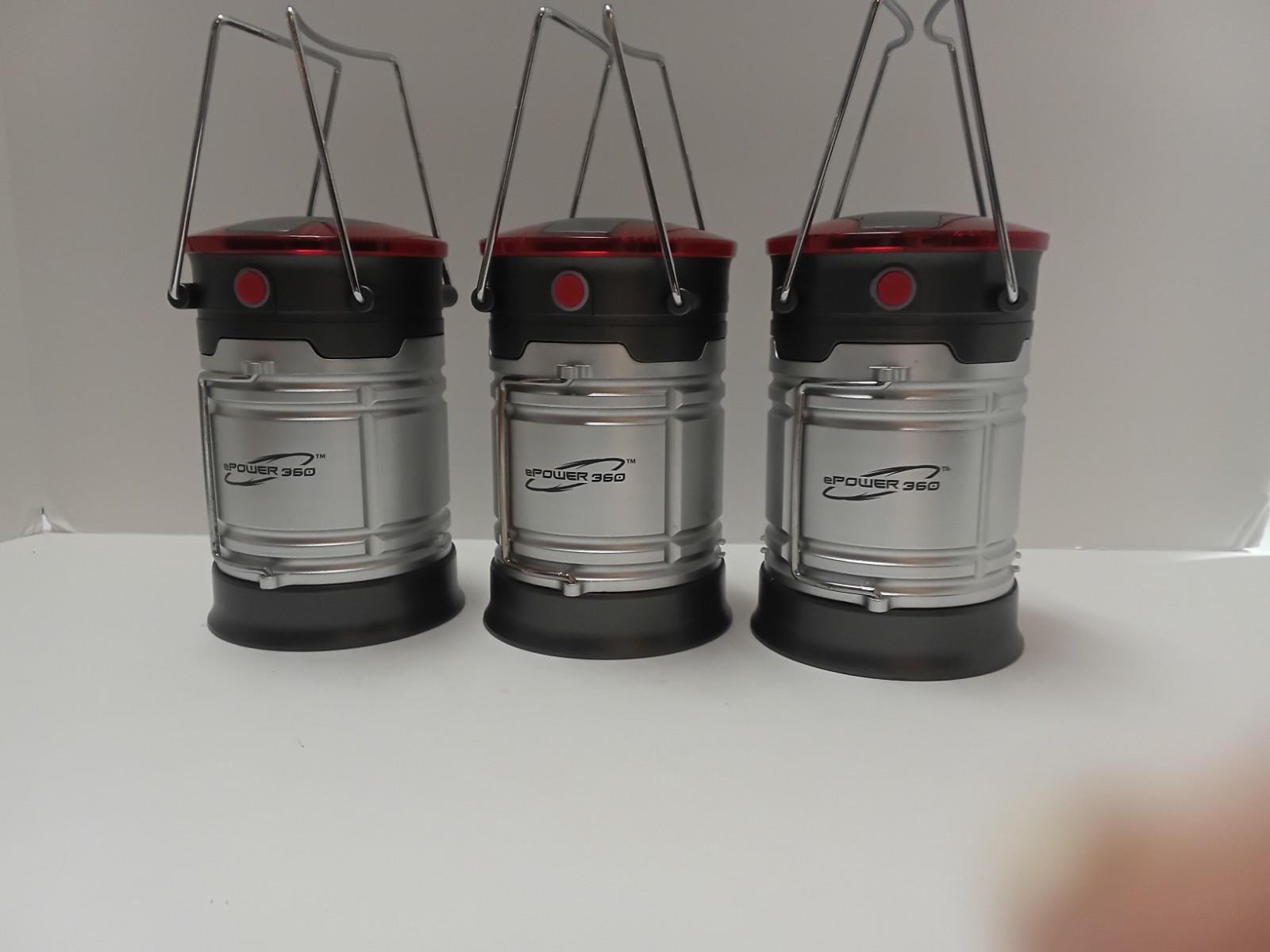 Lot of 3 ePower 360 Light Capsule Lantern,Emergency Light, EUC