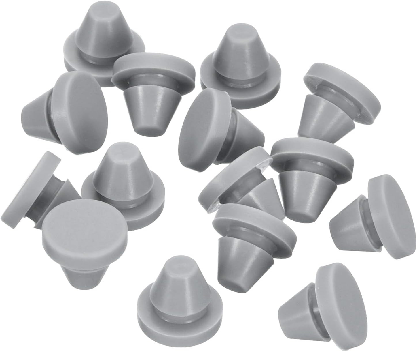 15Pcs Silicone Plugs, Rubber round Snap in Locking Hole Plugs for 7-8Mm Hole, Ho
