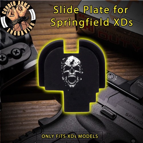Mocking Skull- Rear Slide Plate for Springfield XD-S