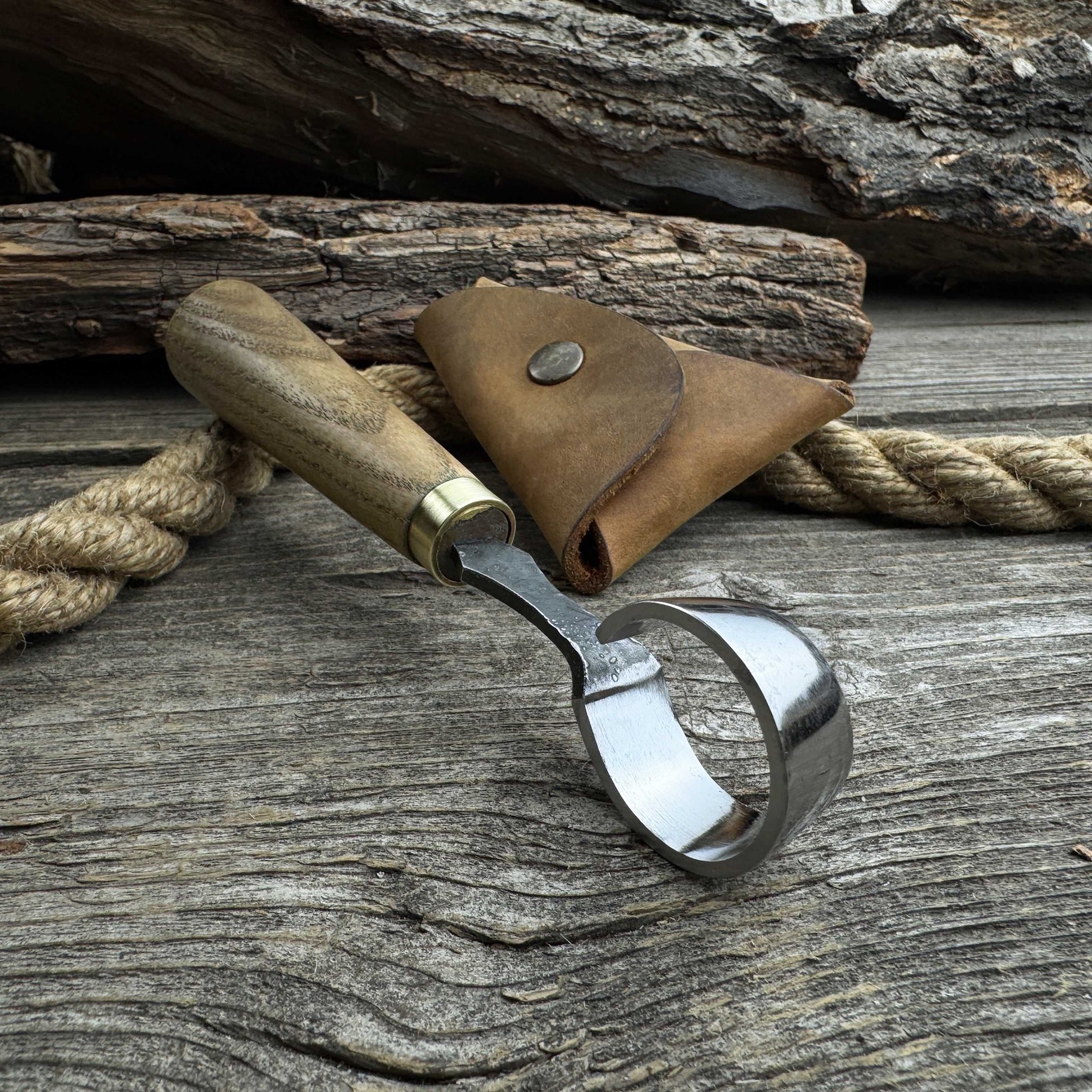 Spoon Carving Scorp Knife. Razor Sharp Blade. Wood Carving Tool for Beginners.