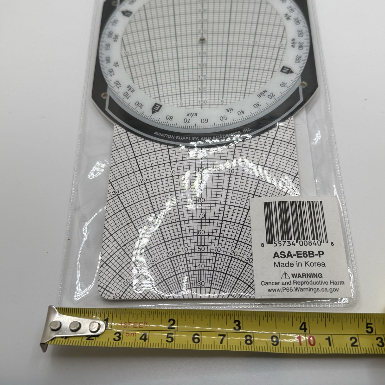ASA E6-B Flight Computer with Instructions E6B Sealed