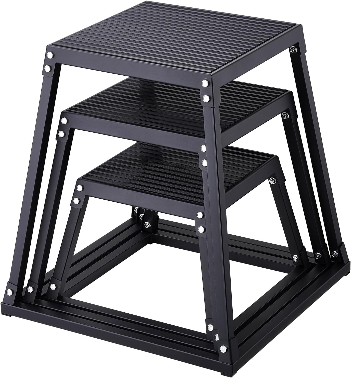 Steel Plyometric Jump Box for Home Gym - Fitness Training & Conditioning