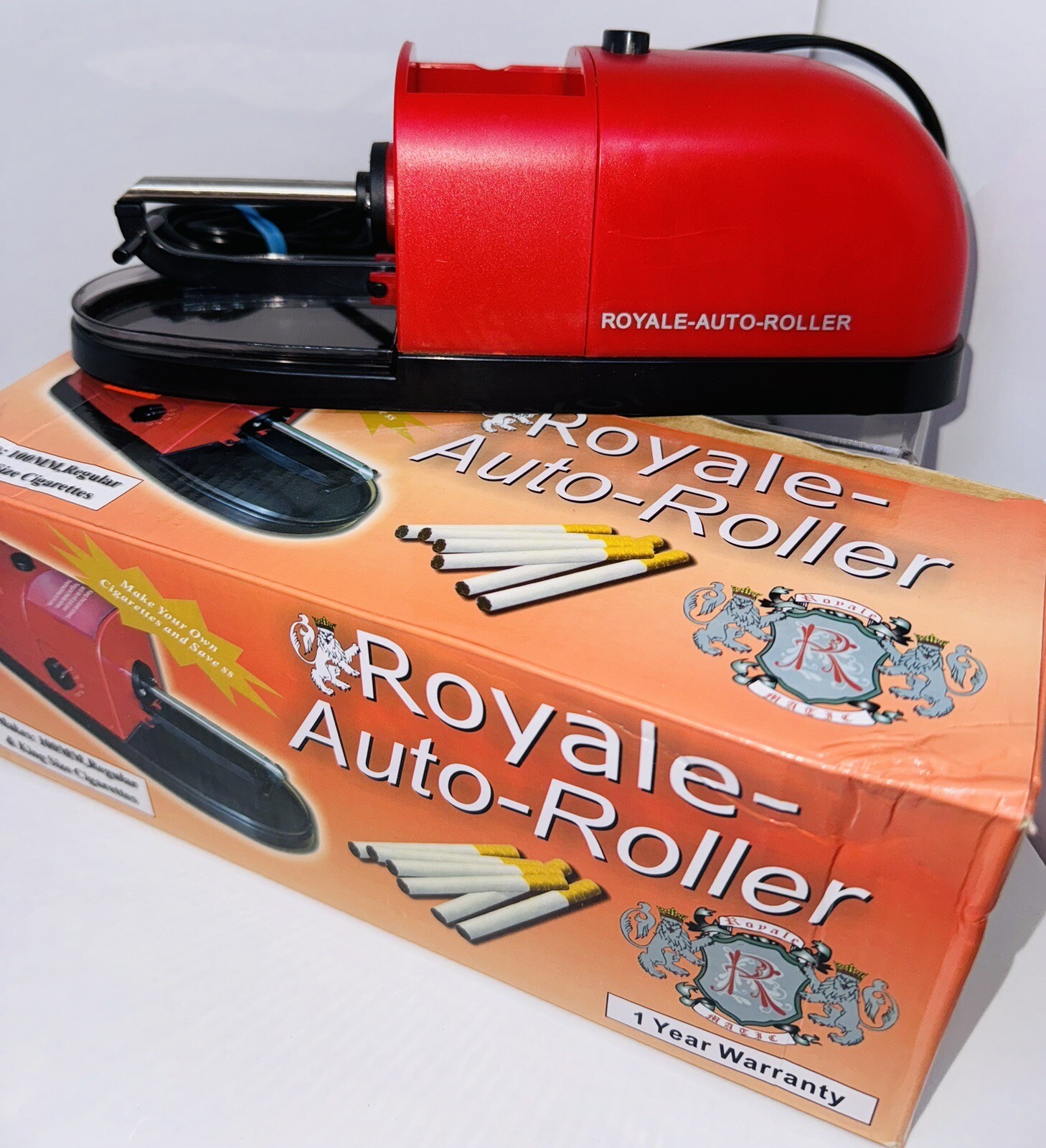 Electric Cigarette Machine Easy Rolling Filling Makes King Size & Regular Size
