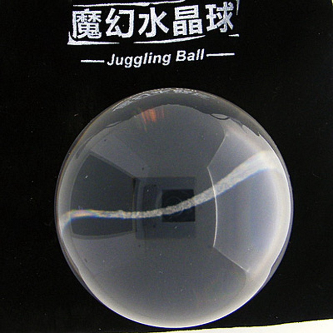 Clear Transparent Translucent Acrylic contact Juggling ball 80mm 360g + Pouch