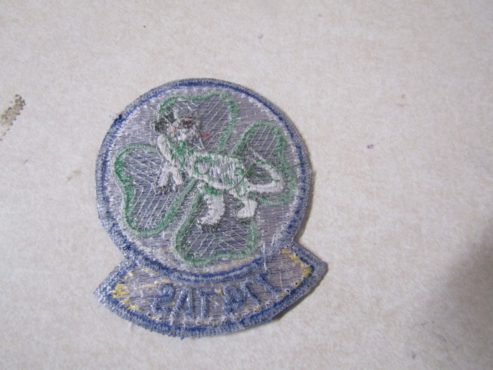 MILITARY PATCH OLDER COLORED SEW ON US AIR FORCE 774 TAS