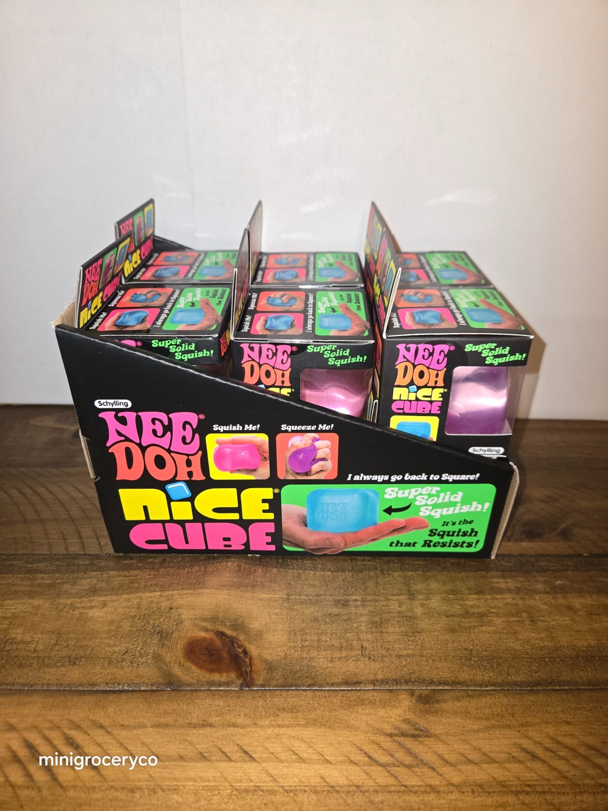 Needoh Nice Cube Full Case (LOT of 12) w/ Display Box - Authentic