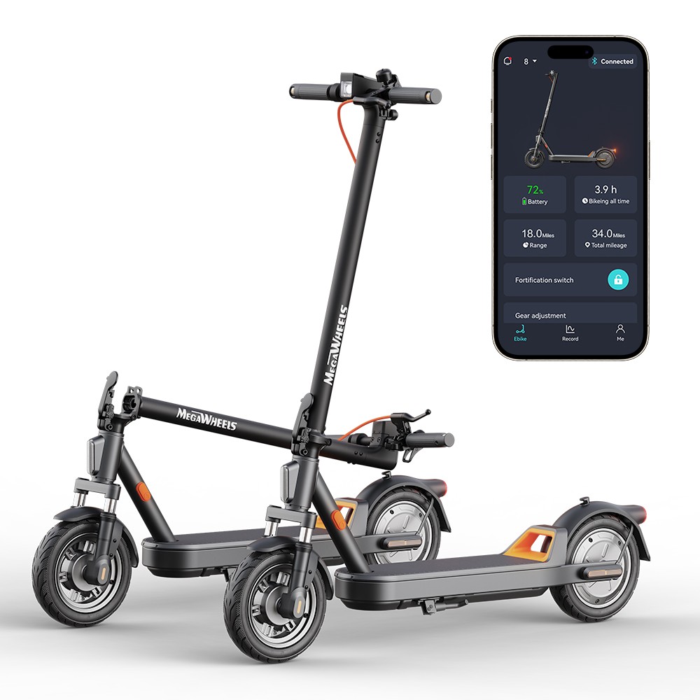 NEW! ADULTS ELECTRIC SCOOTER FOLDABLE ESCOOTER WITH APP &DOUBLE SHOCK ABSORPTION