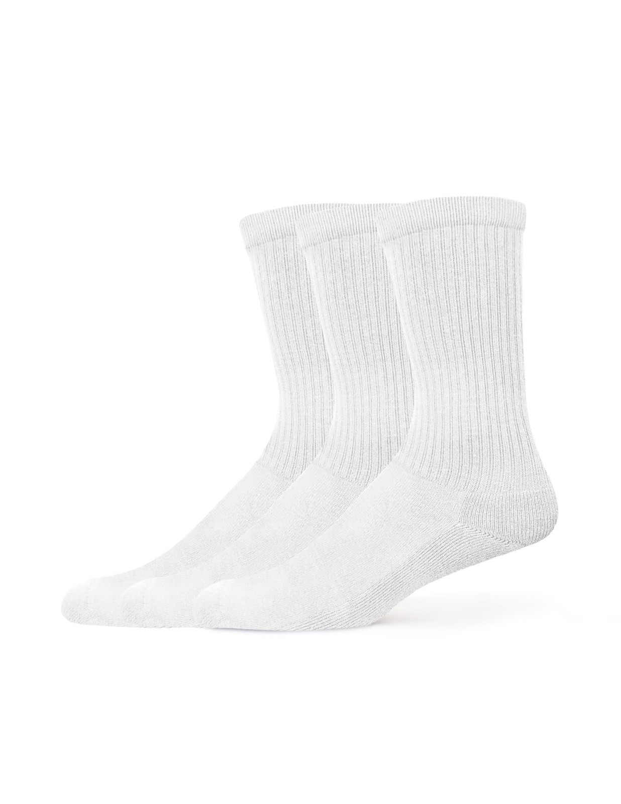 HUE Men's Casual Ribbed Must-have Crew Lightweight Athletic Super Soft Socks ...