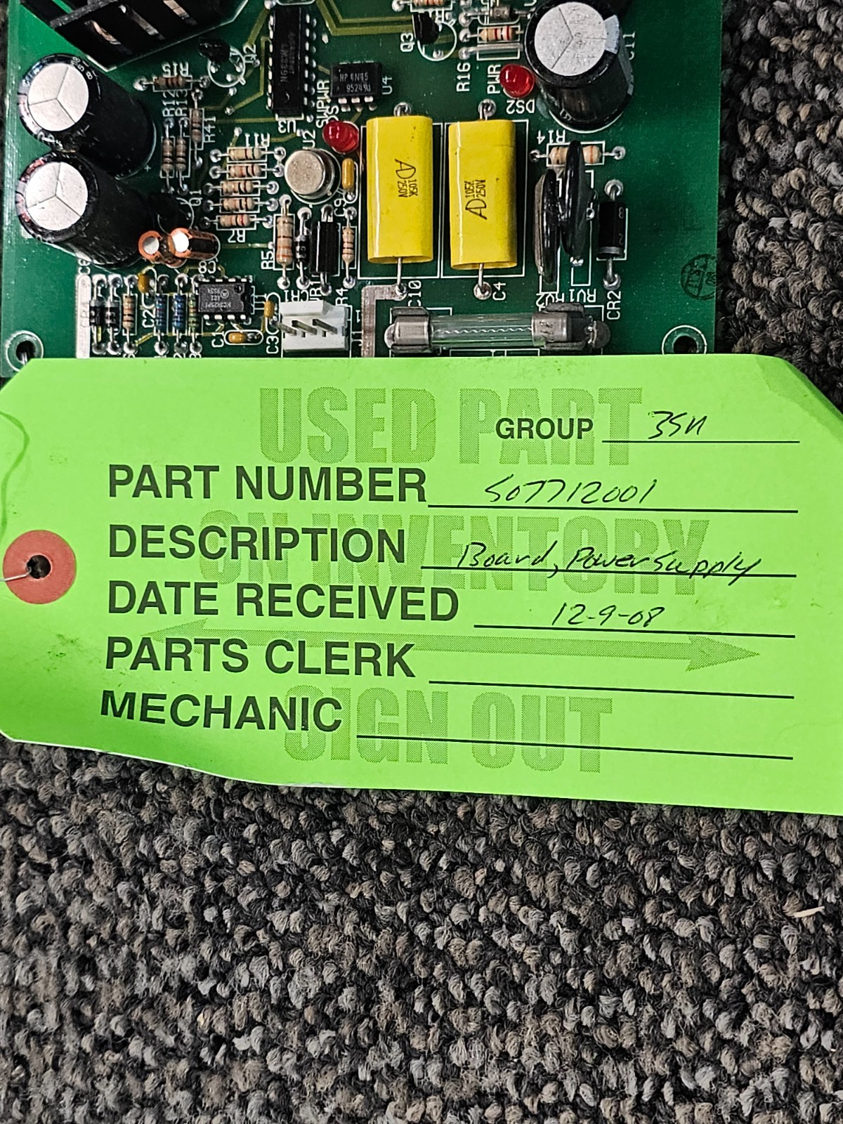 500094-003 Head Sign Power Supply Processor Circuit Board