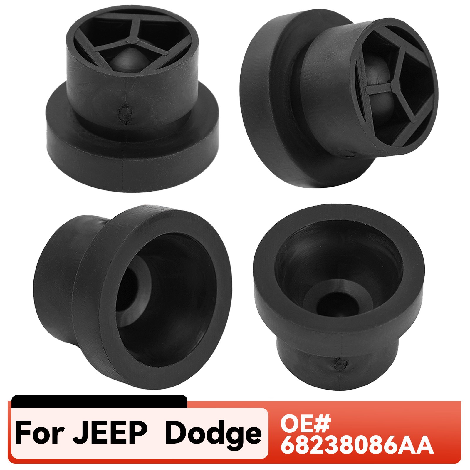 Engine Cover Grommet Rubber For 2014-2021 Jeep Dodge Chrysler Ram 68238086AA &