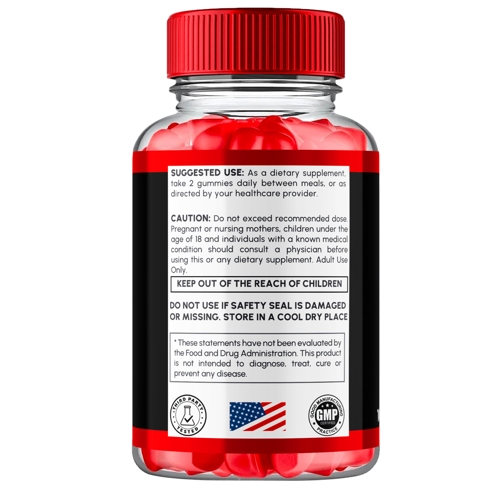 (3 Pack) Alpha Bites Male Gummies Advanced Performance and Stamina (180 Gummies)