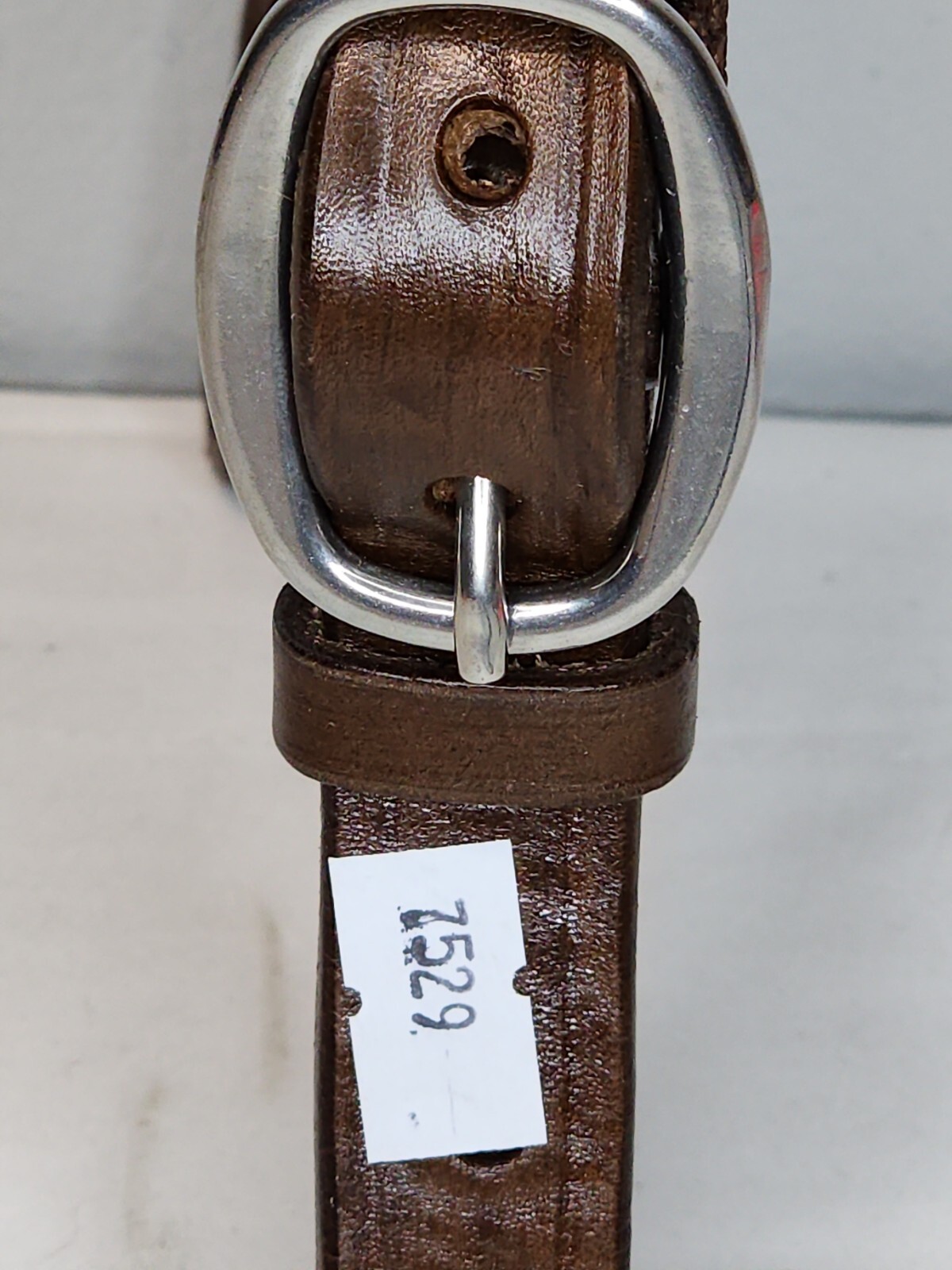 Leather Braided Curb 1"