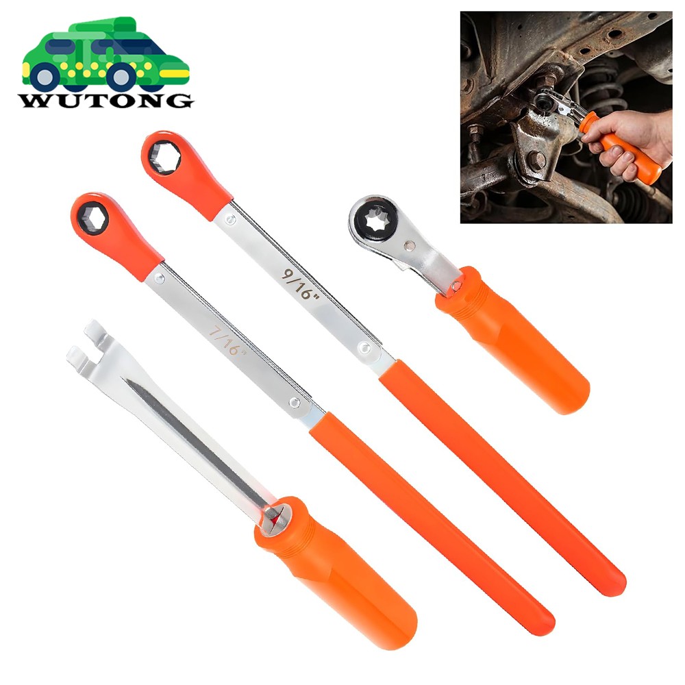4pcs Automatic Slack Adjuster Tool Set Brake Release Hand Tool 7/16" 9/16" 5/16"
