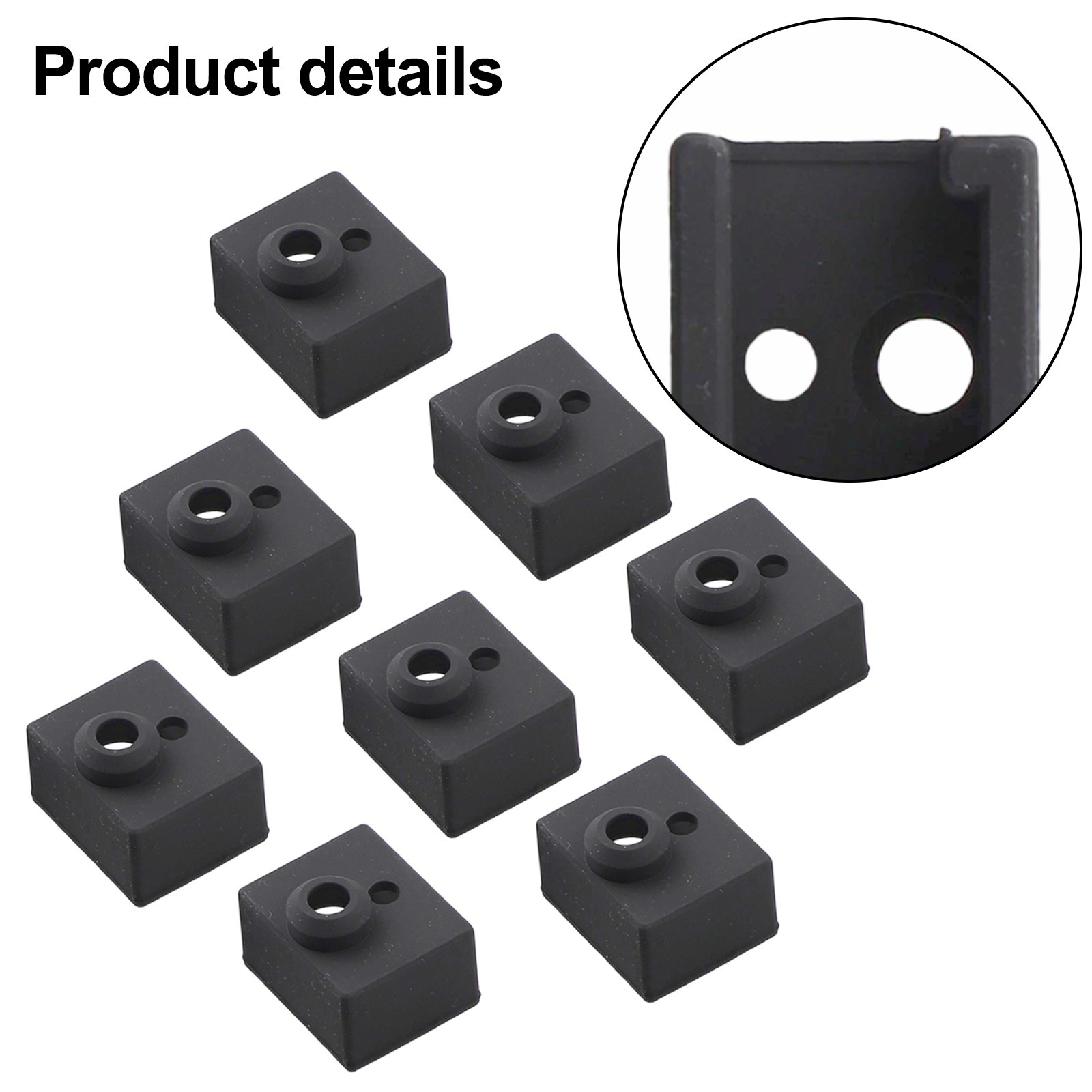 Set of 8 Silicone Socks for Ender 3 and For S1 Heater Blocks for 3D Printers
