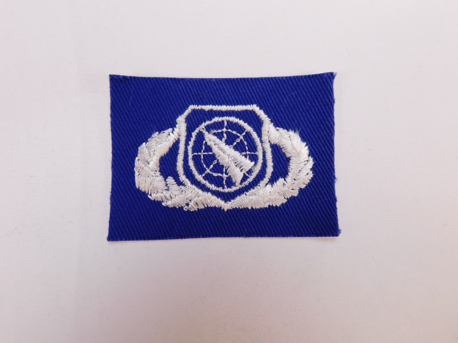 US Air Force USAF Basic Weapons Controller Royal Blue Twill Military Patch