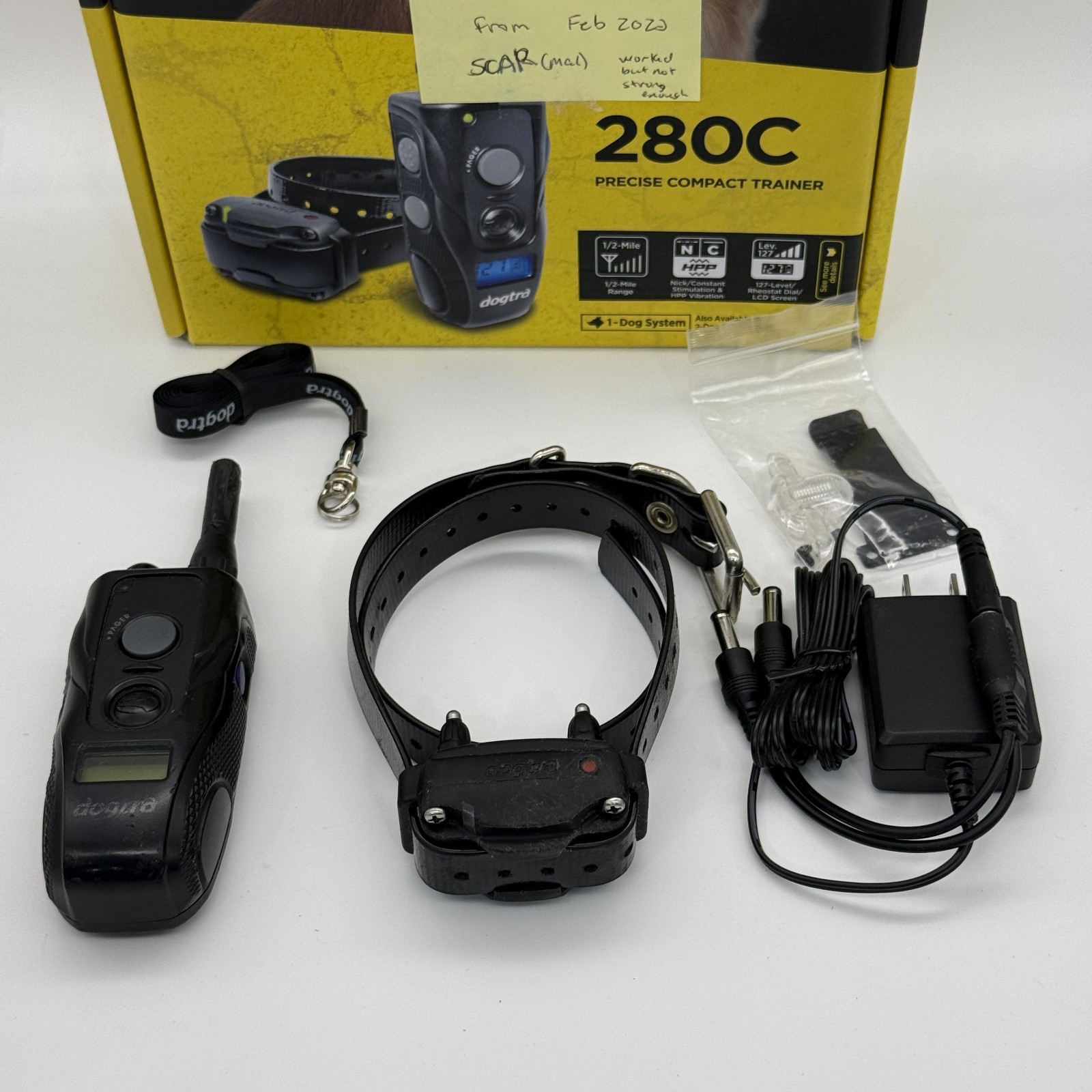 Dogtra 280C Precise Control 127-Level Training Dog E-Collar