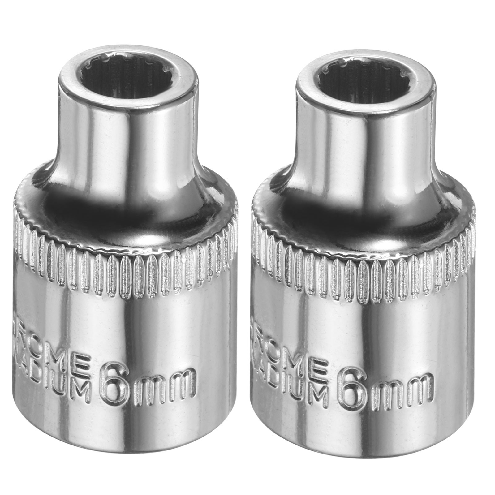 2pcs 12 Points Socket 3/8" Drive 6mm Metric Shallow Impact Socket]