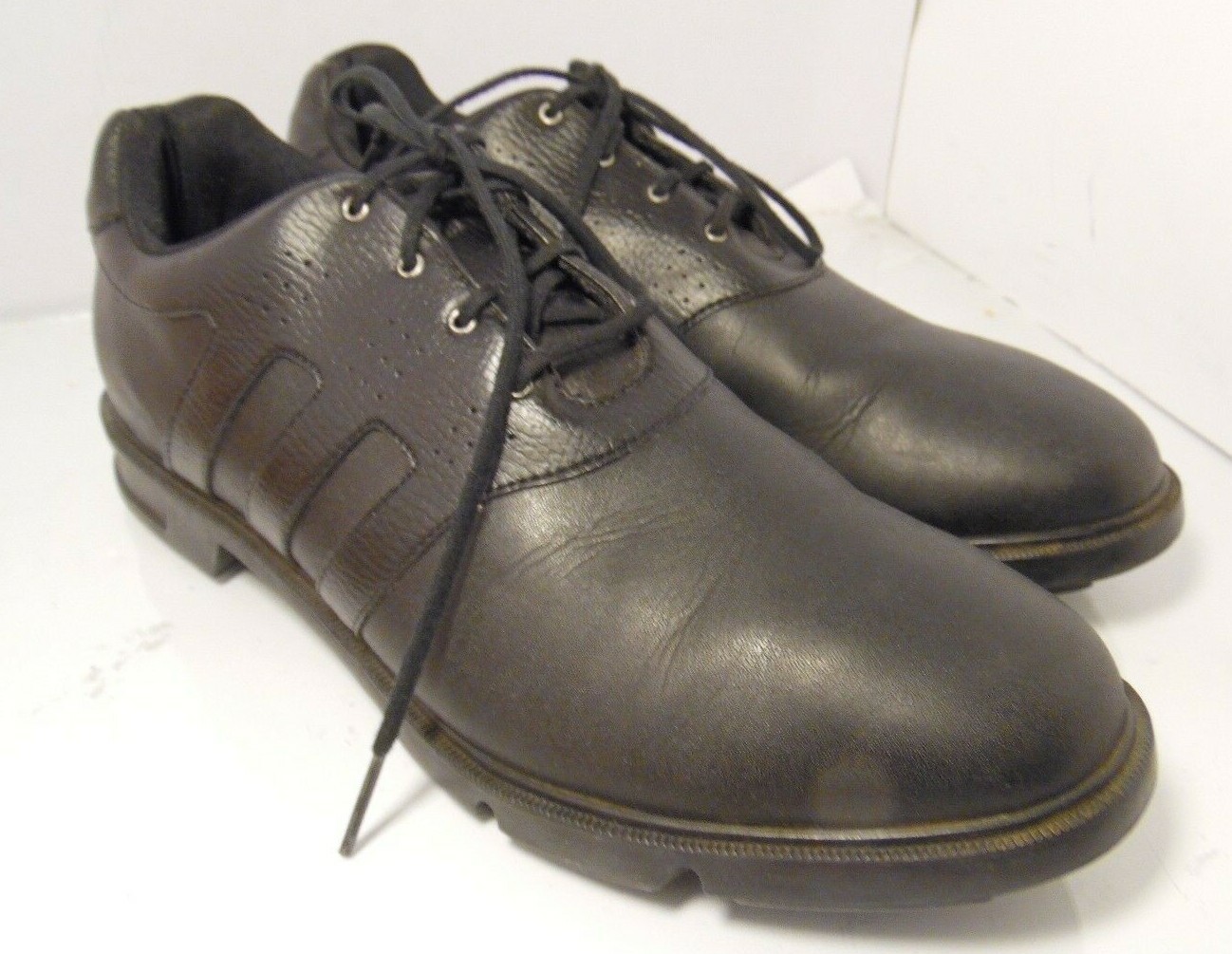 ADIDAS Men's Golf Shoes Z-TRAXION Black Leather Sz 10 Golf Shoes