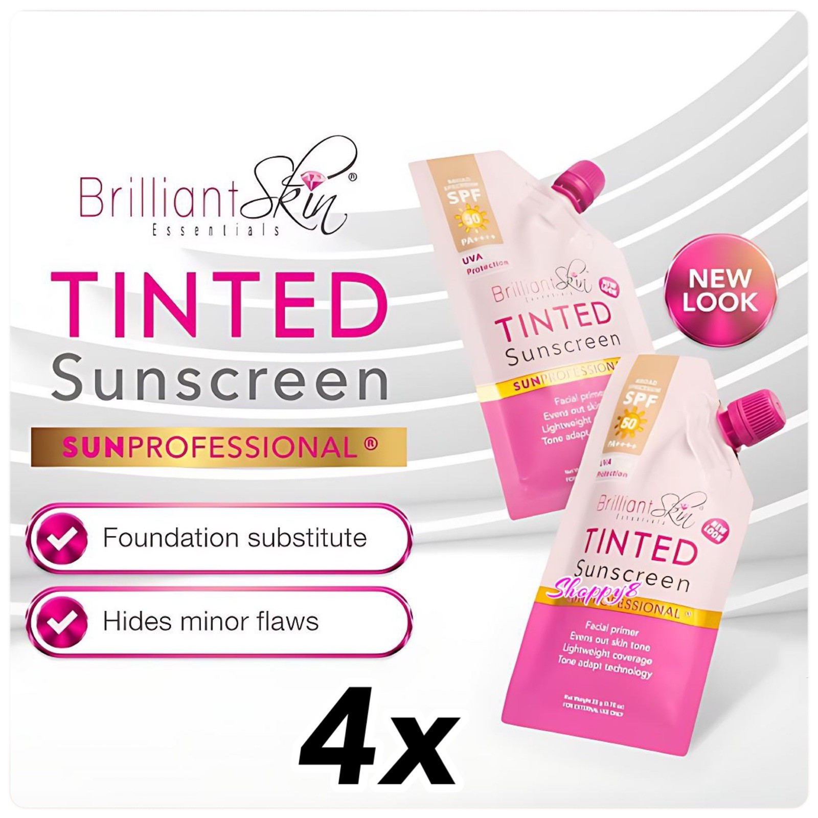 4X Brilliant Skin Tinted Sunscreen SPF50