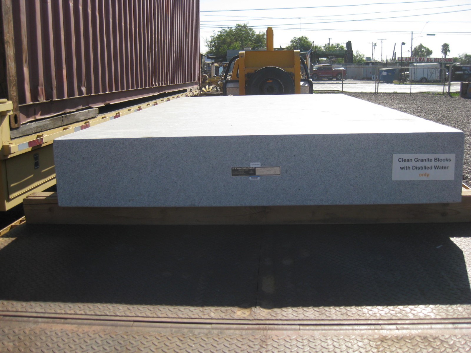 Granite surface plate 6' x 12' x 12.5"