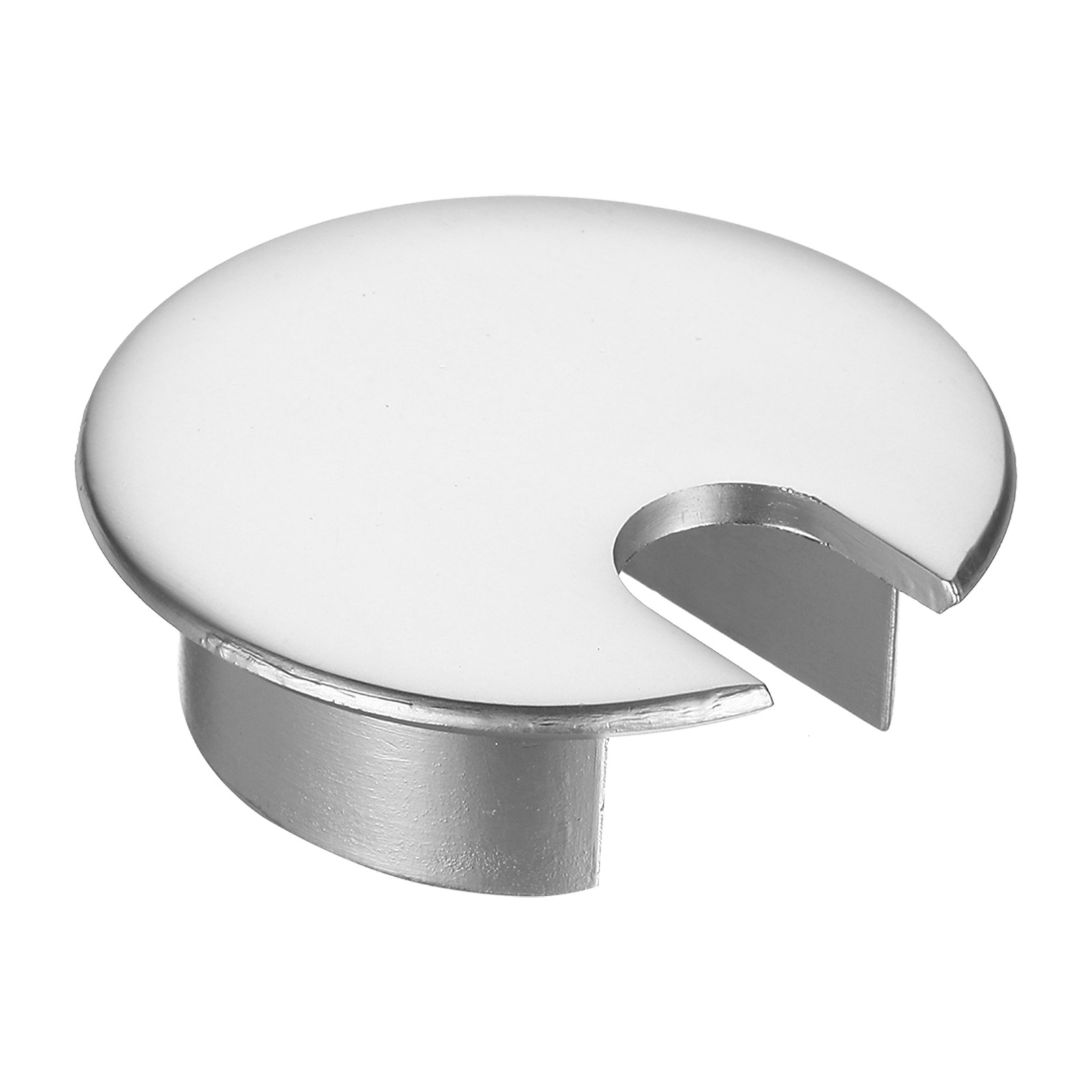 Desk Grommet 1.4 Inch,Zinc Alloy Round Desk Hole Cover,35mm,Dark Silver