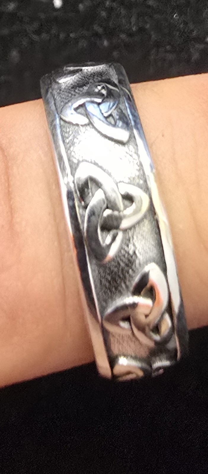 Size 10 Celtic Woven Knot Ring 925 Sterling Silver