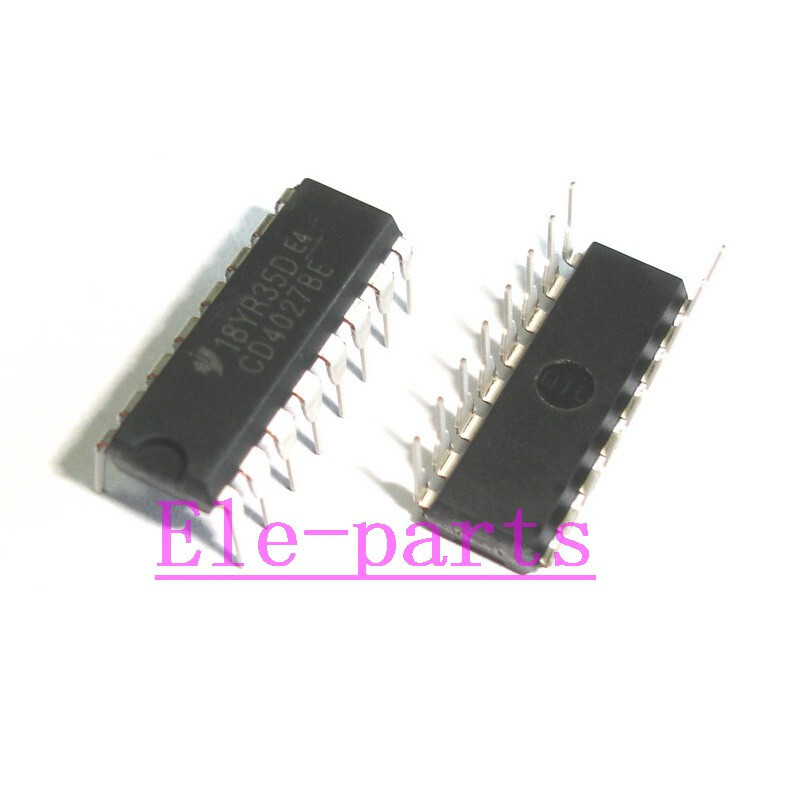 50 PCS CD4027BE DIP-16 CD4027 CMOS Dual J-K Master-Slave Flip-Flop Chip