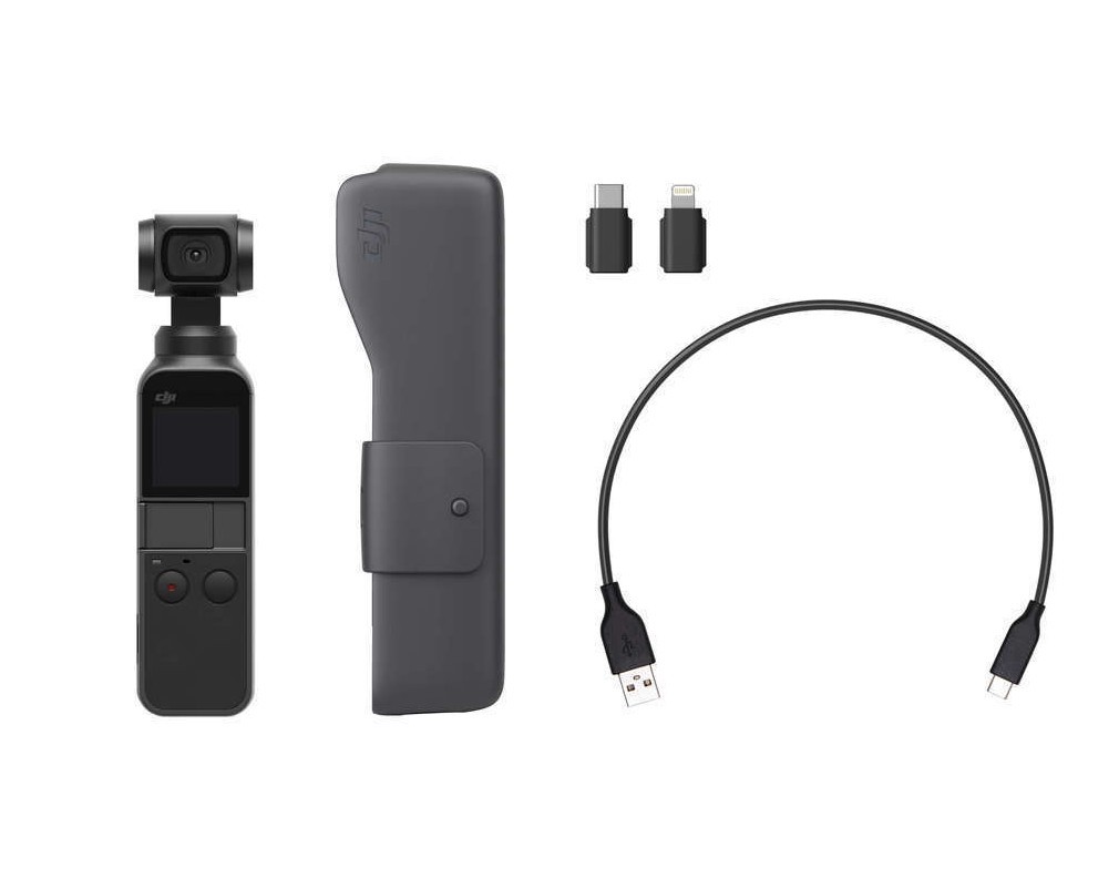 DJI Osmo Pocket-Handheld 3-Axis Gimbal Stabilizer with integrated Camera